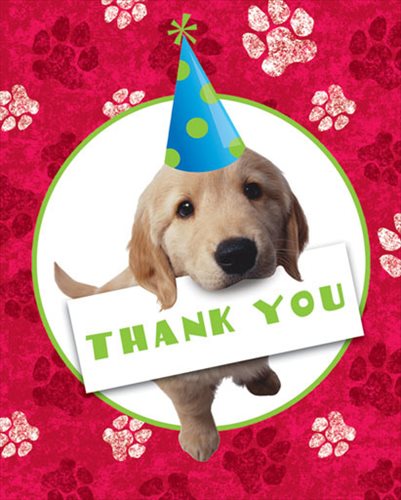 Puppy Party Thank You Notes w/ Env. (8ct)