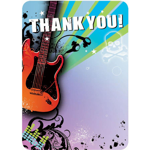 Rock Star Thank You Notes w/ Envelopes (20ct)