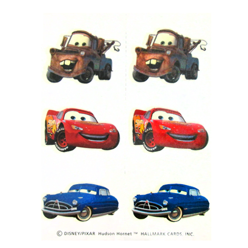 disney cars temporary tattoos