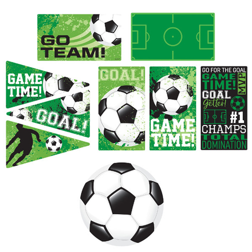 Soccer 'Goal Getter' Cutout Decorations (12pc)