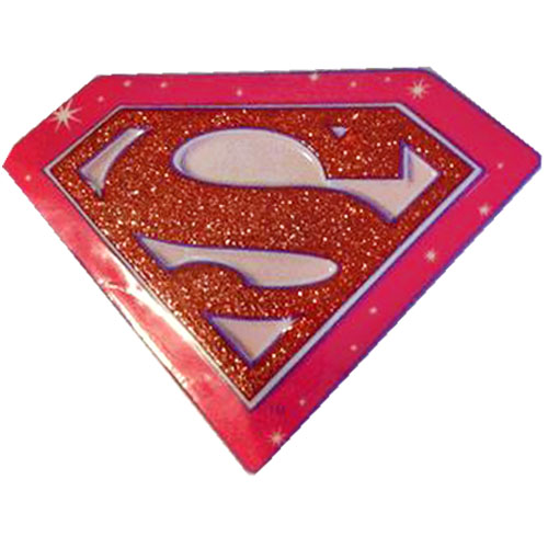 Supergirl Flat Cake Topper 1ct 
