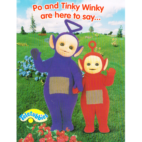 Teletubbies 'Po and Tinky Winky' Greeting Card w/ Envelope (1ct)