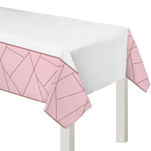 Wedding and Bridal 'Blush' Plastic Table Cover (1ct)